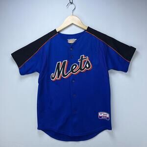 Vintage Majestic New York Mets Baseball Jersey Youth Medium